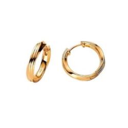 Pendientes de Aro Entrelazados Recubrimiento en oro de 14k - 263878C00