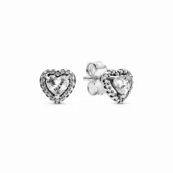 Pendientes de Botón Corazón Elevado - 298427C01