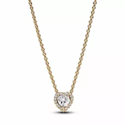 Collar Corazón Recubrimiento en oro de 14k - 368425C01-45