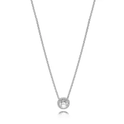 Collar en plata de ley Elegancia Clásica Plata de primera ley - 396240CZ-45