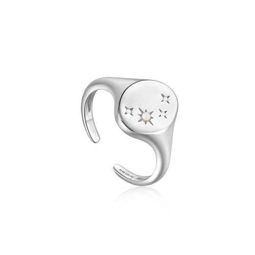 Anillo ajustable plata y ópalo - R034-02H
