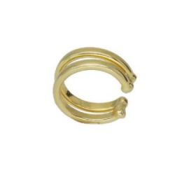 PENDIENTE EAR CUFF DE PLATA CHAPADA EN ORO - A3966-DT