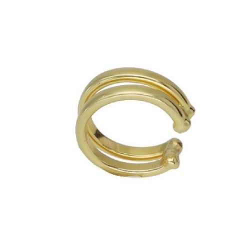 ARRECADA EAR CUFF DE PLATA XAPADA EN OR - A3966-DT