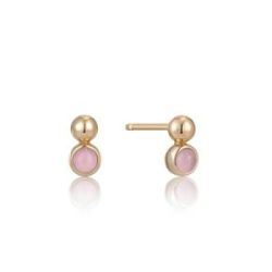 ARRECADES SPACED OUT OR AMB QUARS ROSA - E045-01G-RQ