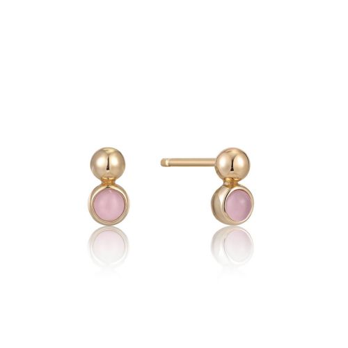ARRECADES SPACED OUT OR AMB QUARS ROSA - E045-01G-RQ