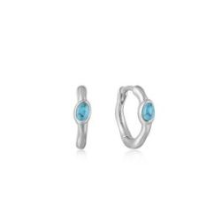 ARRECADES HUGGIE DE PLATA - E044-02H