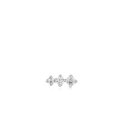 ARRACADA PLATA SPARKLE CRAWLER BARBELL - E035-09H