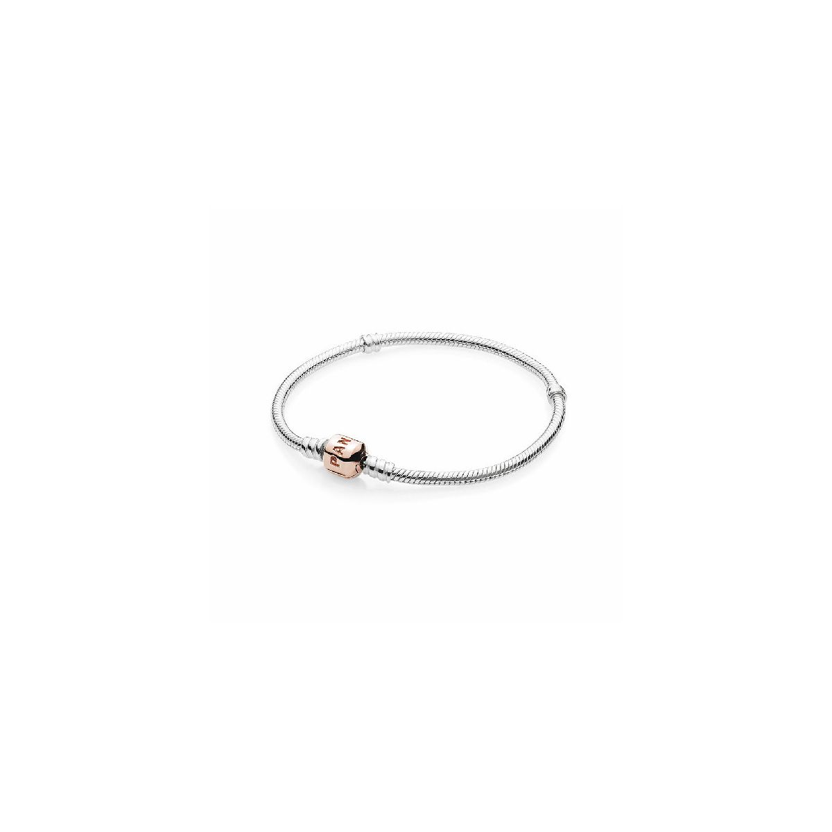 Pulsera Plata amb Tanca Rose - 580702-19