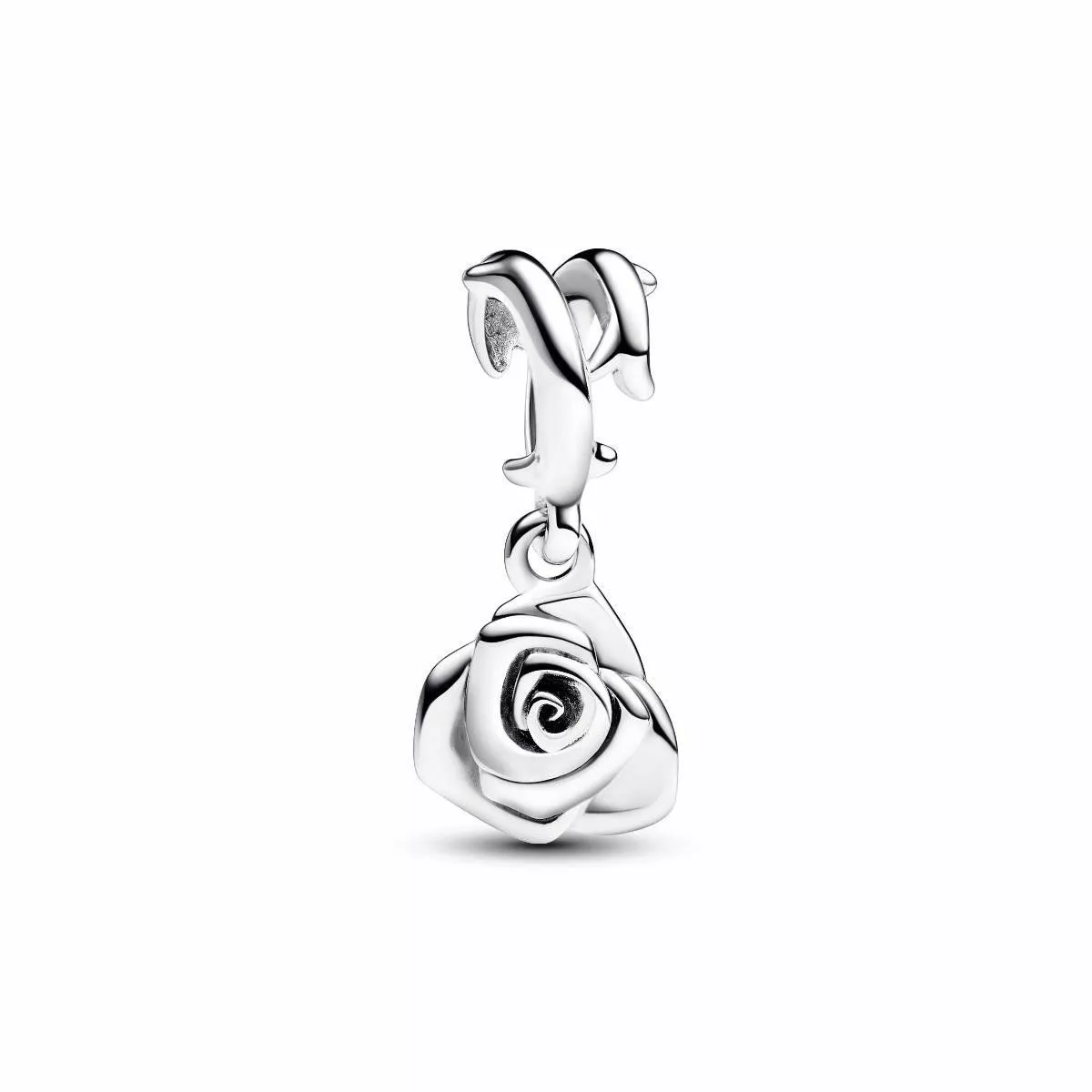 Charm Penjoll en plata de llei Rosa Floreixent - 793213C00