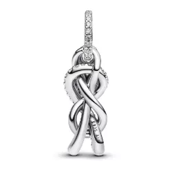 Charm Colgante Nudo Infinito y Pavé Plata - 793780C01