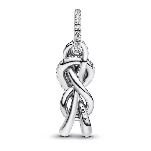Charm Colgante Nudo Infinito y Pavé Plata - 793780C01