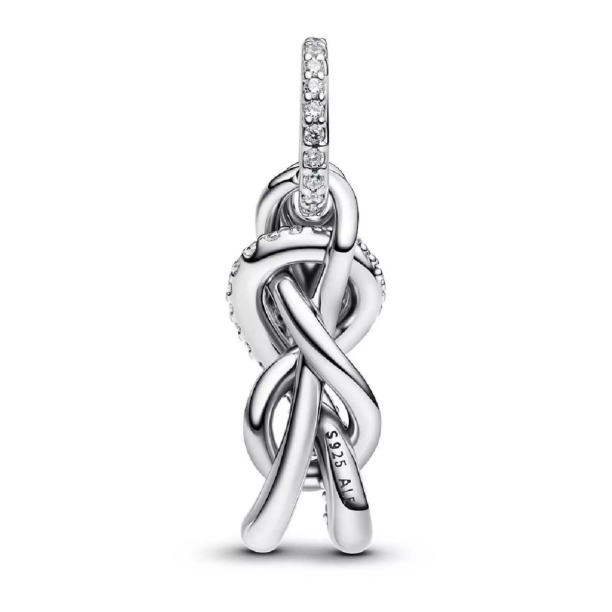 Charm Colgante Nudo Infinito y Pavé Plata - 793780C01