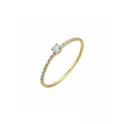 Anillo oro amarillo y diamantes 0.11 ct - GA133OA