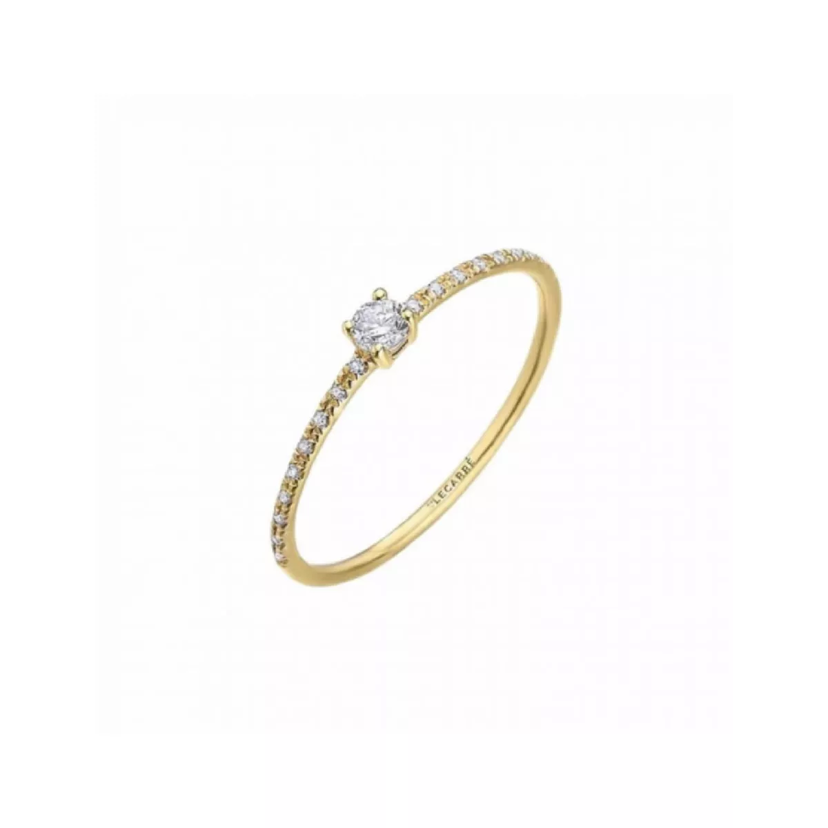 Anillo oro amarillo y diamantes 0.11 ct - GA133OA