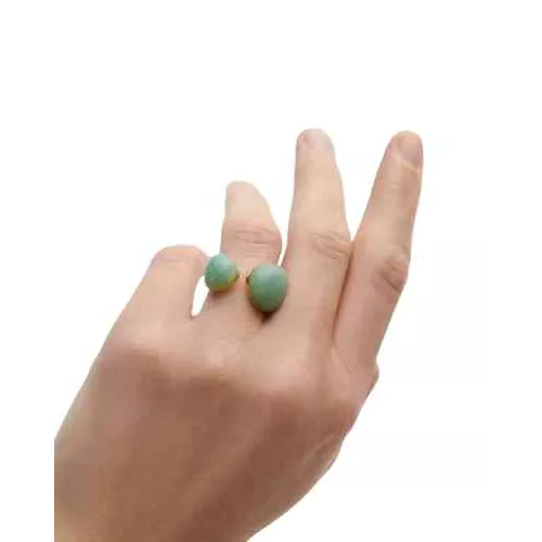 ANILLO AVENTURINA VERDE GRAVITY PDPAOLA - AN01-D39-12