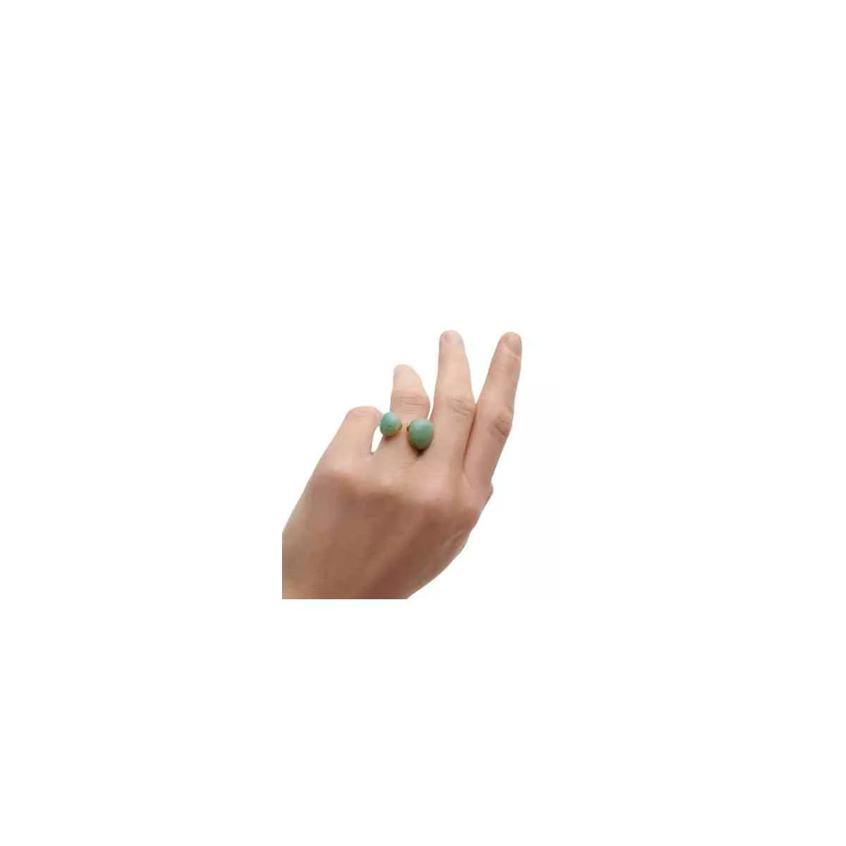ANILLO AVENTURINA VERDE GRAVITY PDPAOLA - AN01-D39-12