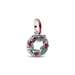 Charm Colgante Doble Corona de Navidad - 794238C01