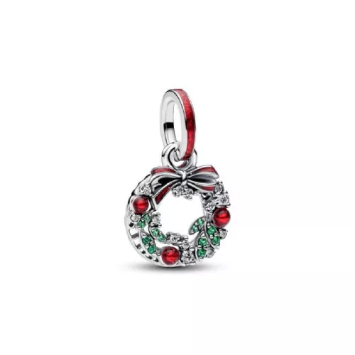 Charm Colgante Doble Corona de Navidad - 794238C01