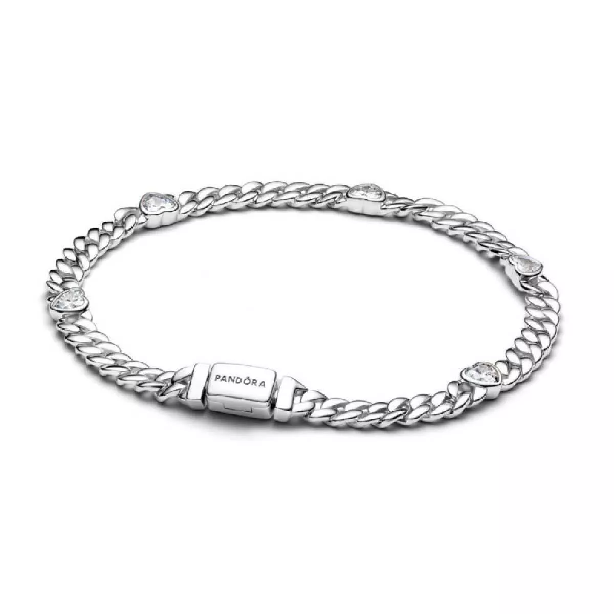 POLSERA CADENA CUBANA COR PLATA - 594226C01-18