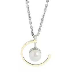 Collar STYLIANO Plata, Oro y Perla - CSP 1685/C