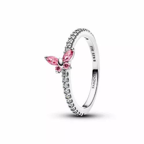 Anillo Mariposa Rosa Brillante T54 - 194269C02-54