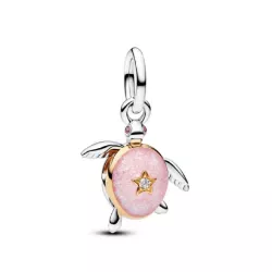 Charm Colgante Tortuga Marina Rosa - 764432C01