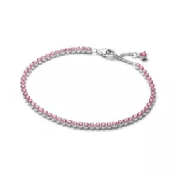 Pulsera de Tenis Fina Rosa T16 - 593927C02-16