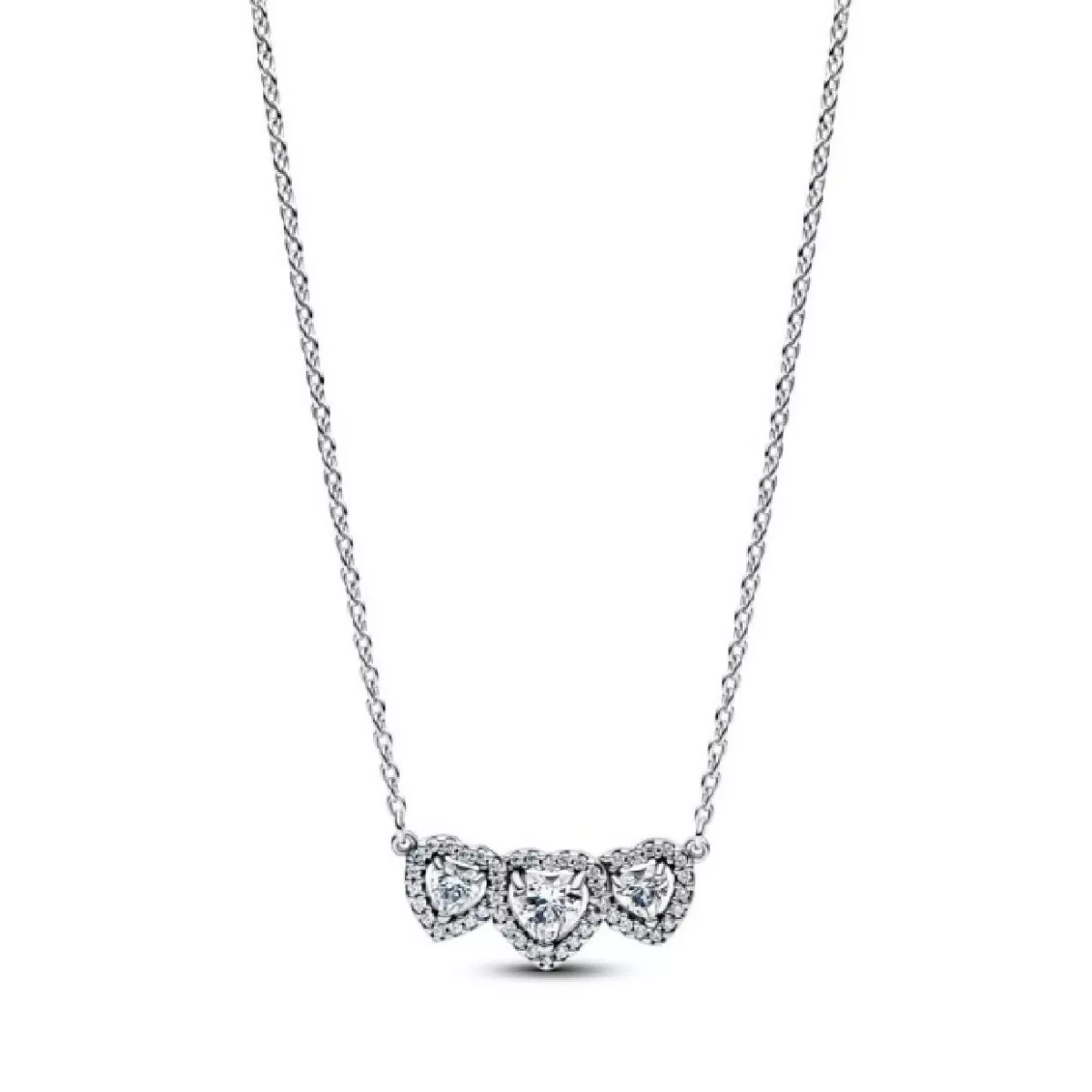 Collares Triple Halo Corazón - 394412C01-45