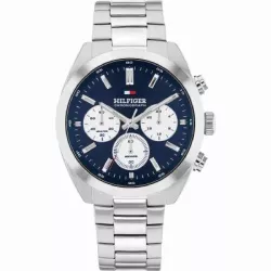 Reloj Tommy Hilfiger Hudson Plateado y Azul Multifunción - 1710722