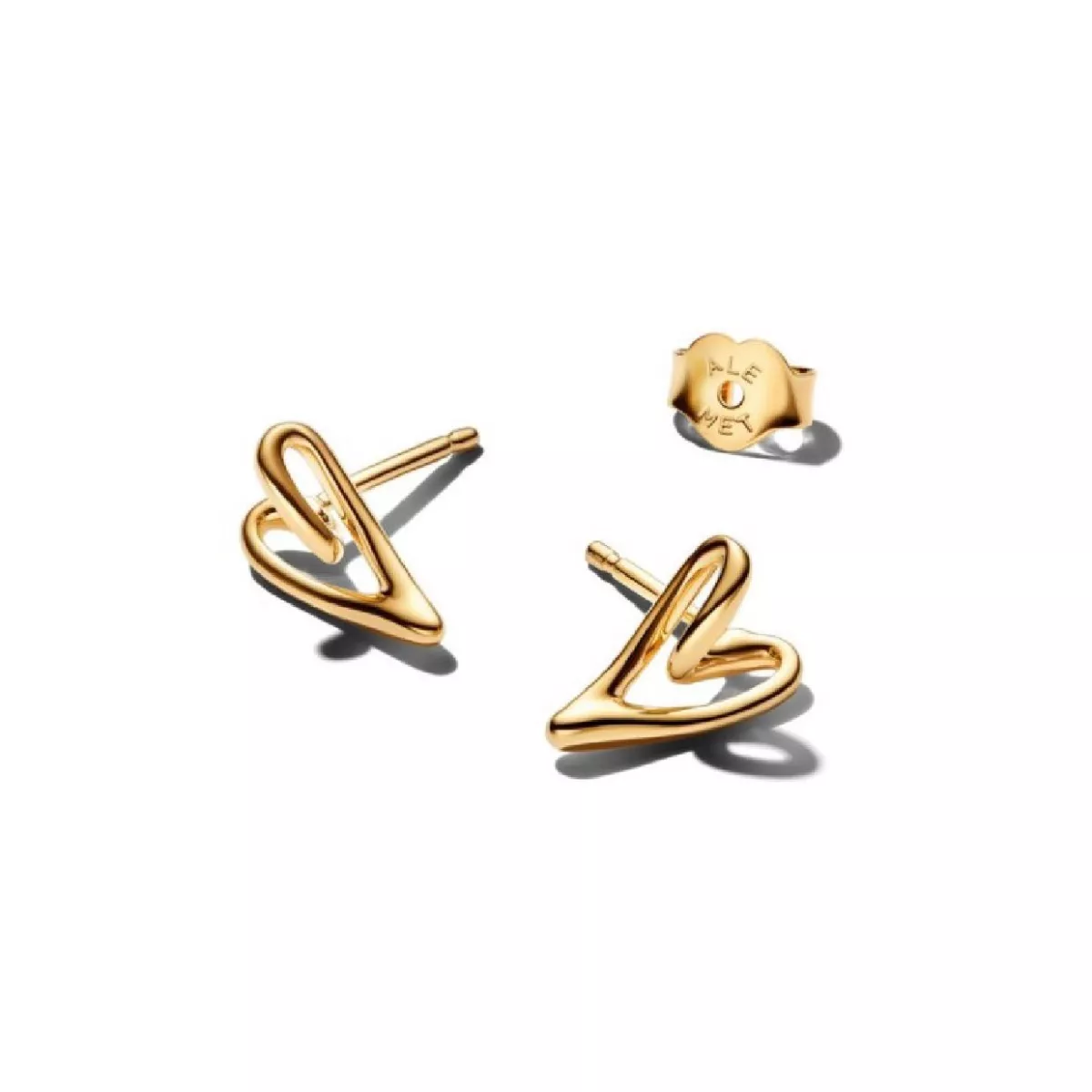 Pendientes de Botón Corazón Pequeño Forma Orgánica - 264393C00