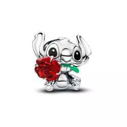 Charm Stitch de Disney con Rosa Cristal de Murano - 794378C01