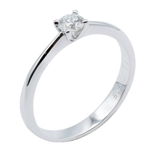 Solitari or blanc i diamant 0,25 cts - ROV3-0.25 A2979