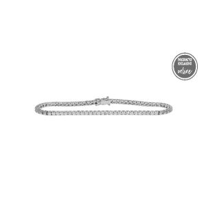 Pulsera Rivière de oro blanco de 18 quilates y diamantes - 539-00188