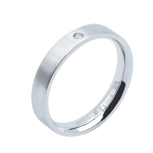 Aliança or blanc i diamant - 70284/35/OB/B