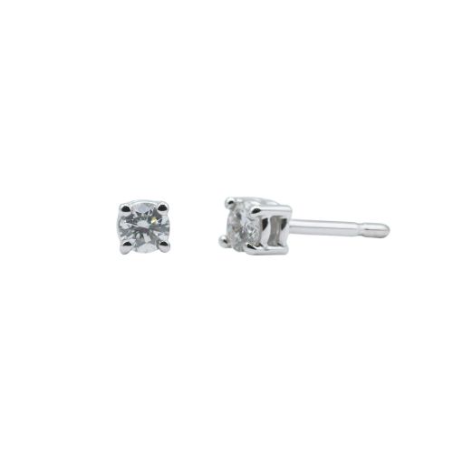 Pendientes en oro blanco y diamantes VS 0,22 cts - BB S07333 22