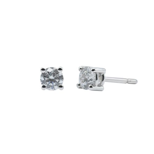 Pendientes oro blanco y diamantes VS 0,52 cts - BB S07333 52