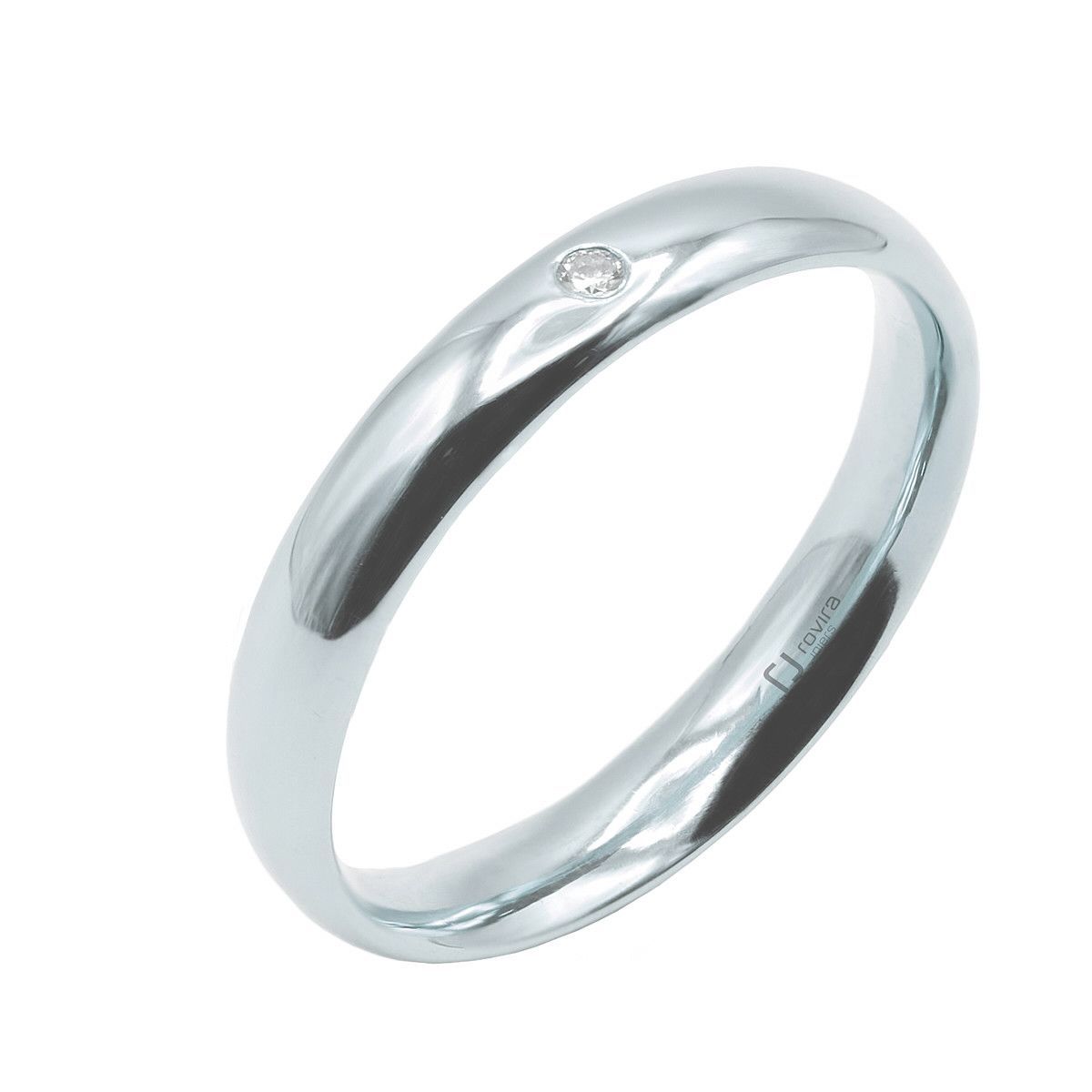 Aliança or blanc i diamant - 26199/40/OB/B