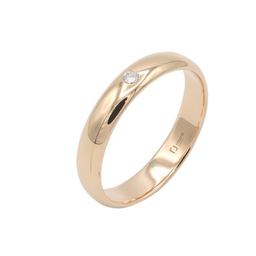 Aliança or rosa i diamant - MC/50/OR/B