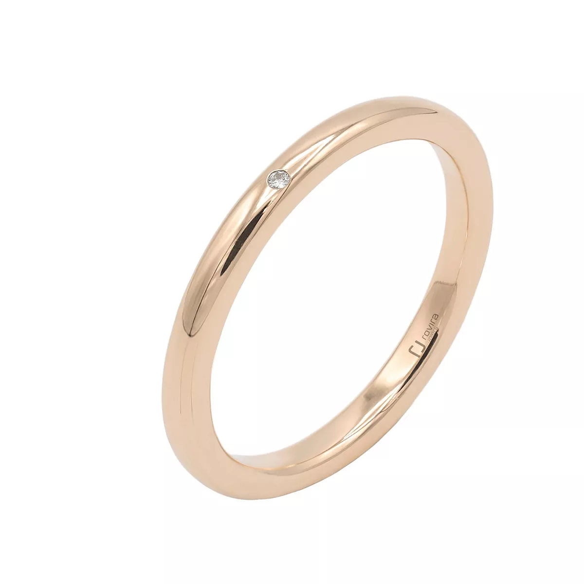 Alianza oro rosa y diamante - 2020/OR/B
