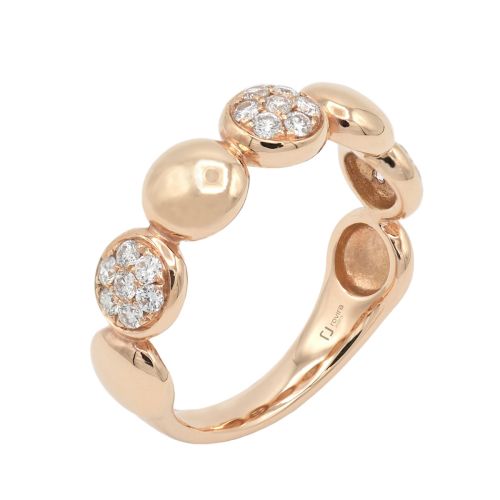 Anell or rosa i diamants - 055062/A