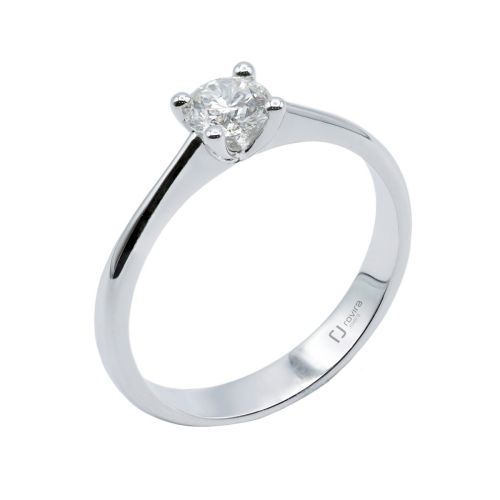 Solitari or blanc i diamant 0,45 cts - ROV3-0.45