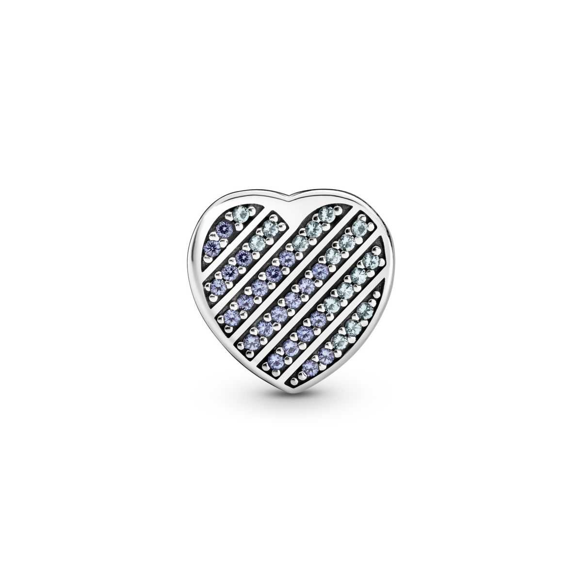 Charm Reflexions Corazón Azul en Pavé  - 799346C01