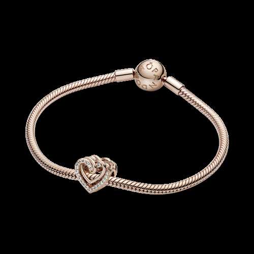 Charm Corazones Brillantes Entrelazados - 789270C01