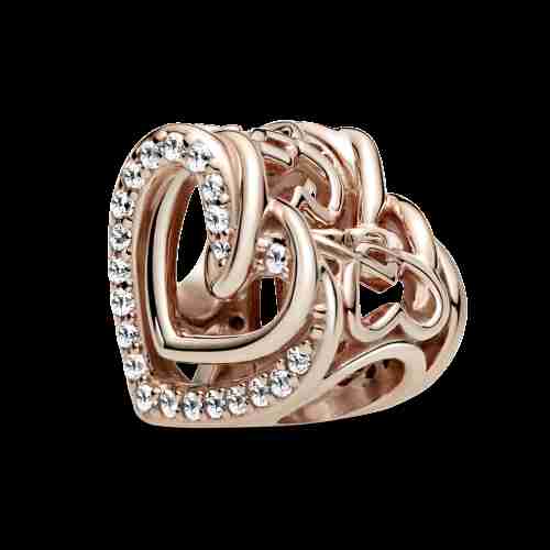 Charm Cors Brillants Entrellaçats - 789270C01 Charm Cors Brillants Entrellaçats - 789270C01