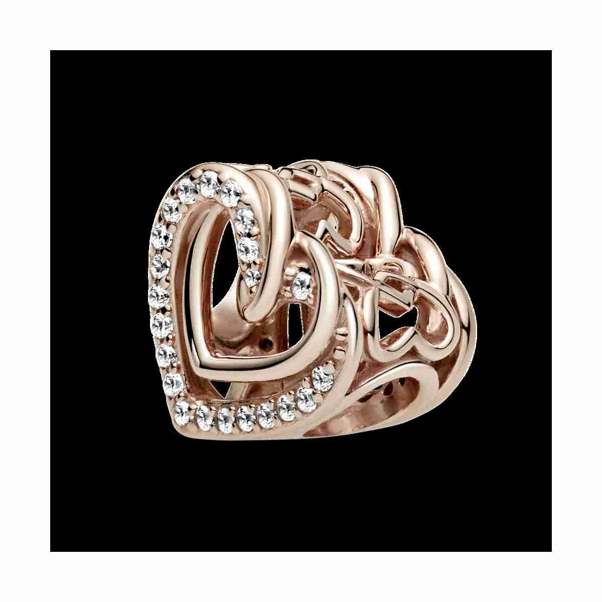 Charm Cors Brillants Entrellaçats - 789270C01 Charm Cors Brillants Entrellaçats - 789270C01