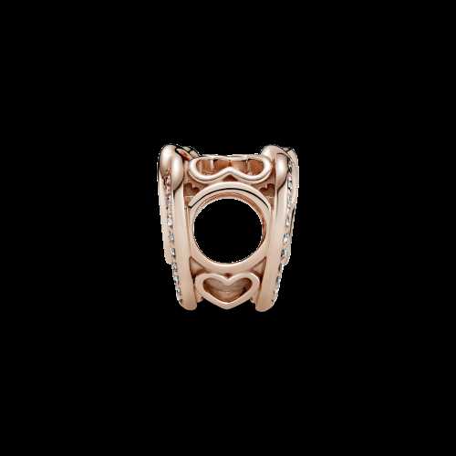 Charm Cors Brillants Entrellaçats - 789270C01 Charm Cors Brillants Entrellaçats - 789270C01