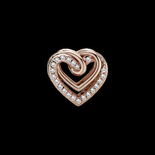 Charm Corazones Brillantes Entrelazados - 789270C01