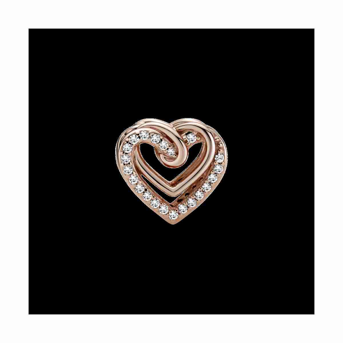 Charm Corazones Brillantes Entrelazados - 789270C01