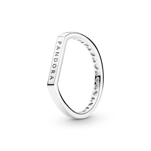 Anillo Plata Barra Logo Pandora - 199048C00-52