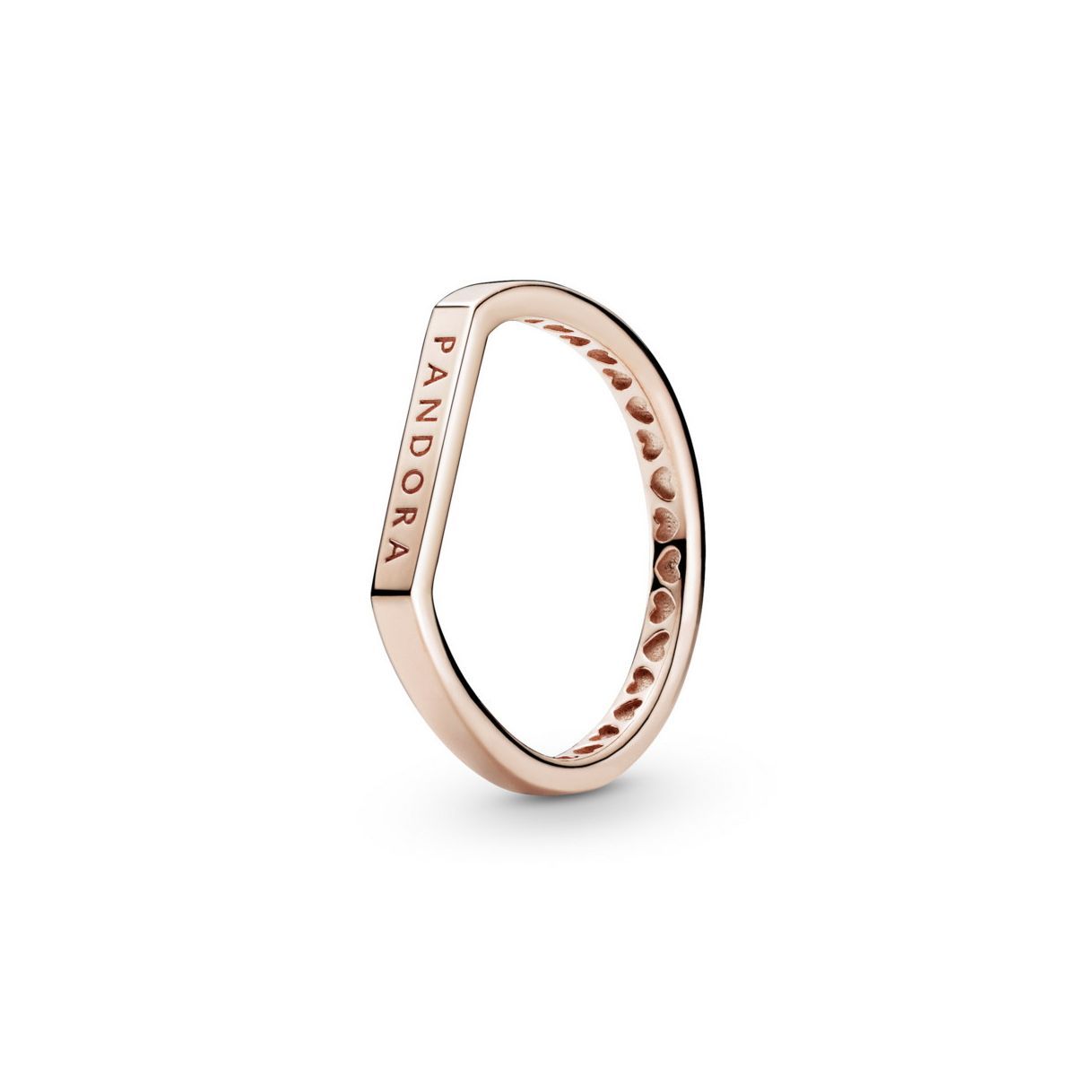 Anillo Plata Barra Logo Pandora Rosa - 189048C00-52